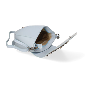 Borsa a tracolla da donna In Vera pelle Made in Italy 20x17x7 cm