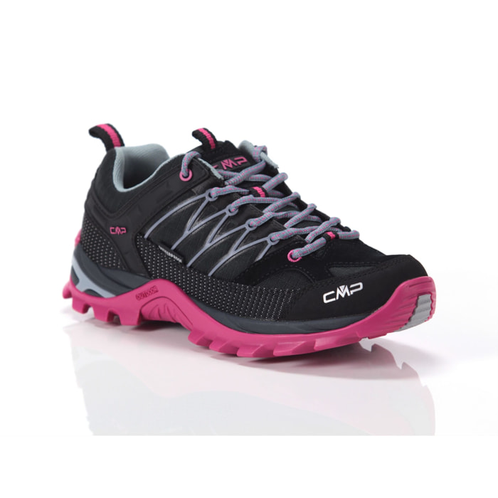 Sneakers CMP Rigel Low Wmn Trekking Wp Antracite Fuxia Nero