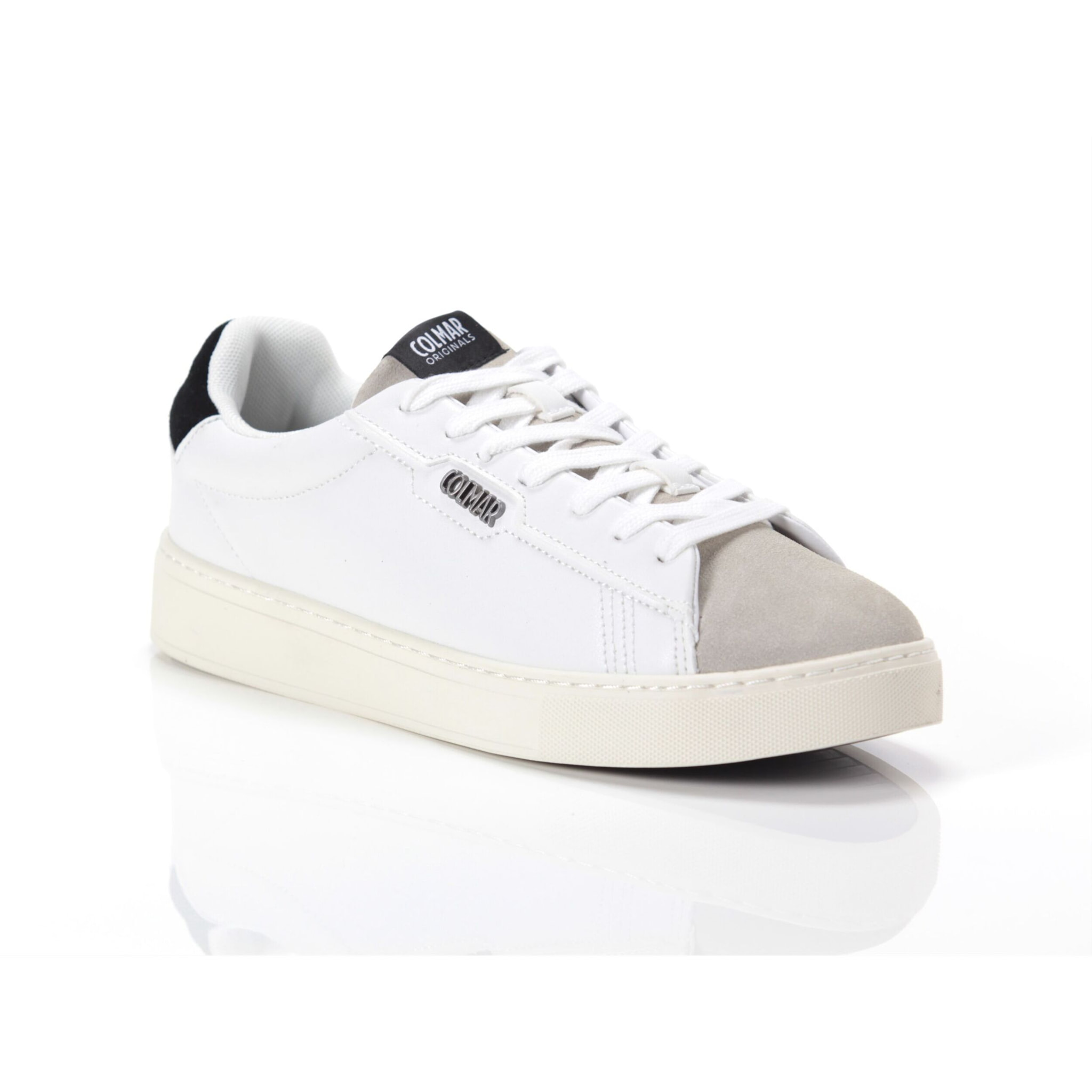 Sneakers Colmar Bates Plain White Black Bianco