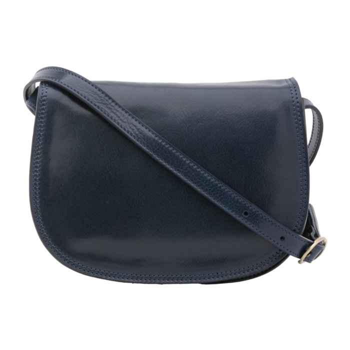 Borsa a tracolla da donna - Modello False - Vera pelle - 24.0 x 17.0 x 11.0 cm