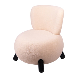 Poltrona teddy velvet - 75xH75x73cm - Pezzi 1 - Bianchi Dino SpA