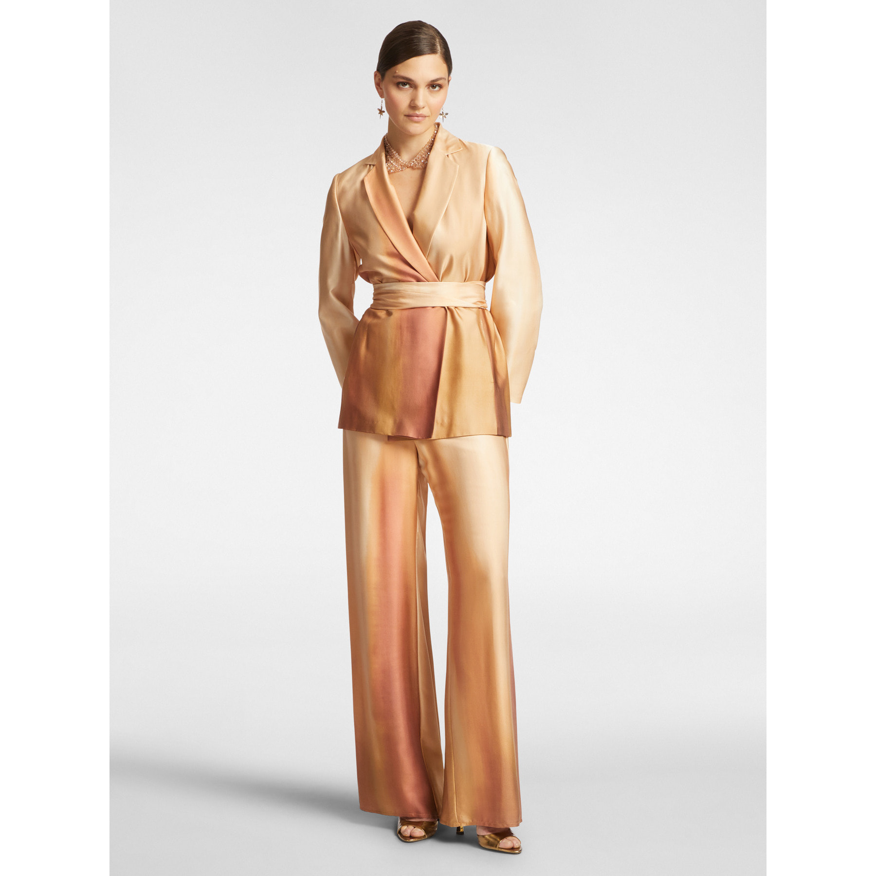 Elena Mirò - Chaqueta elegante con estampado difuminado - Beige