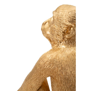 LAMPADA DA TAVOLO MONKEY SEDUTA ORO CM 33X33X32