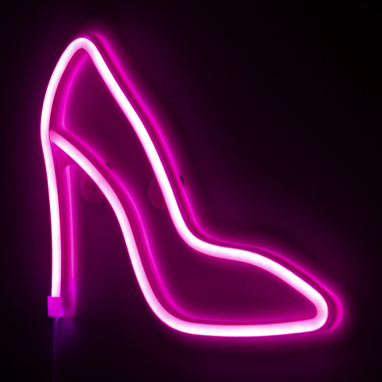 Ciondolo fucsia fluo, design High Heel Shoe.