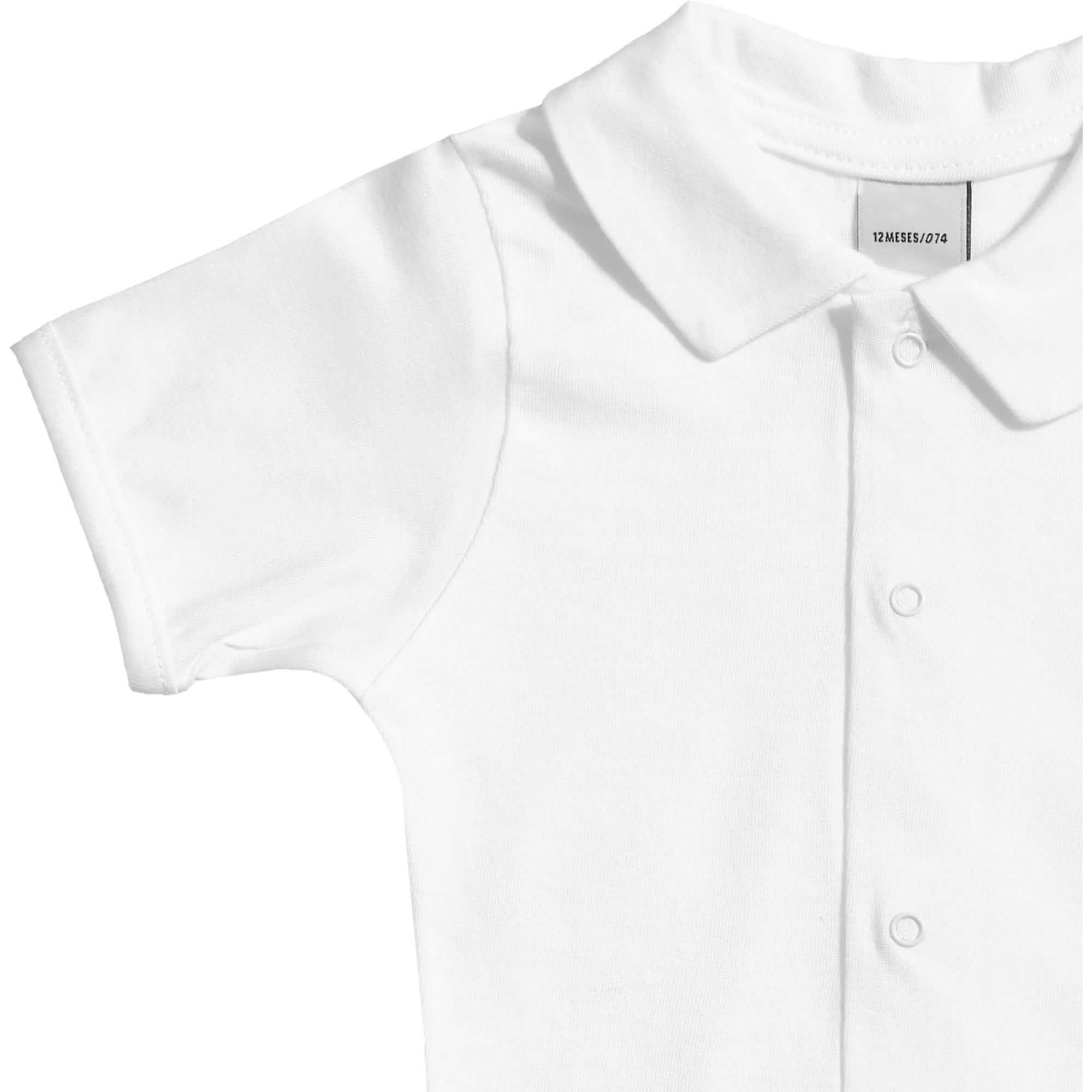 Body bebé manga corta cuello pico