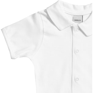 Body bebé manga corta cuello pico