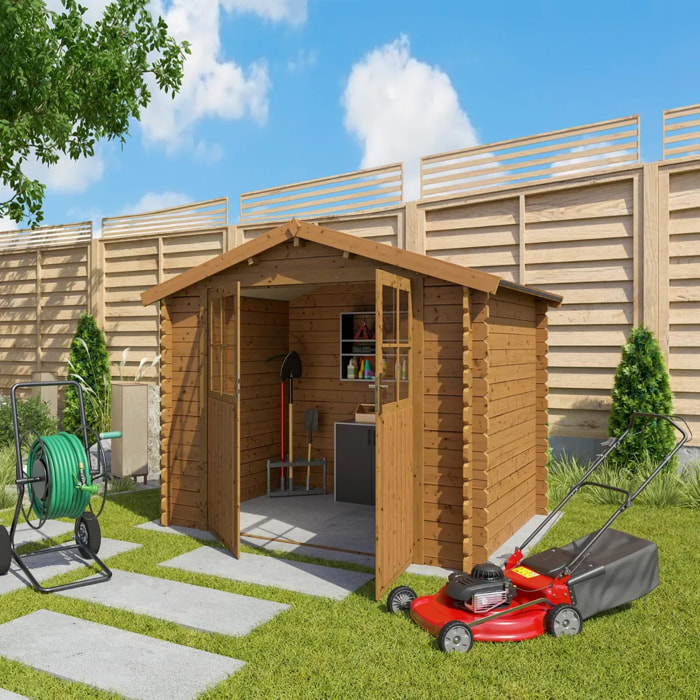 Abri de jardin Leto - bois marron - 4,9 m2