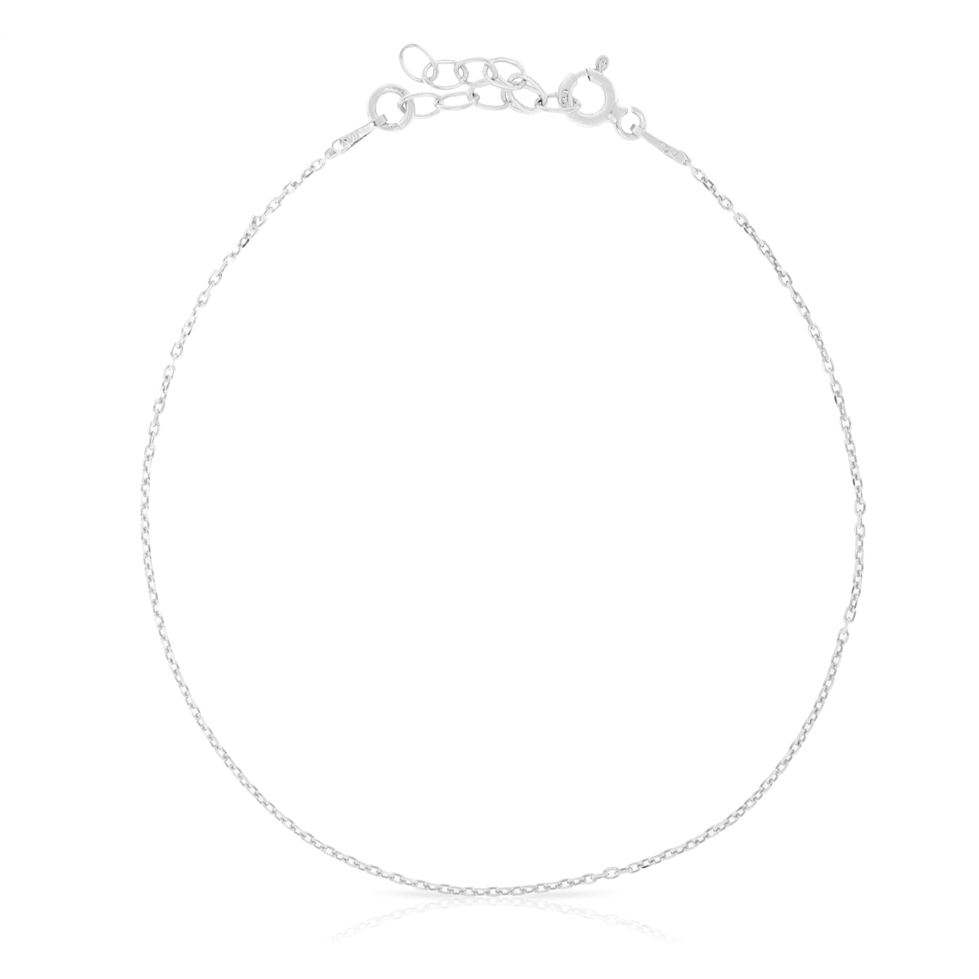 Pulsera Plata de ley 925 con alargue y eslabones planos