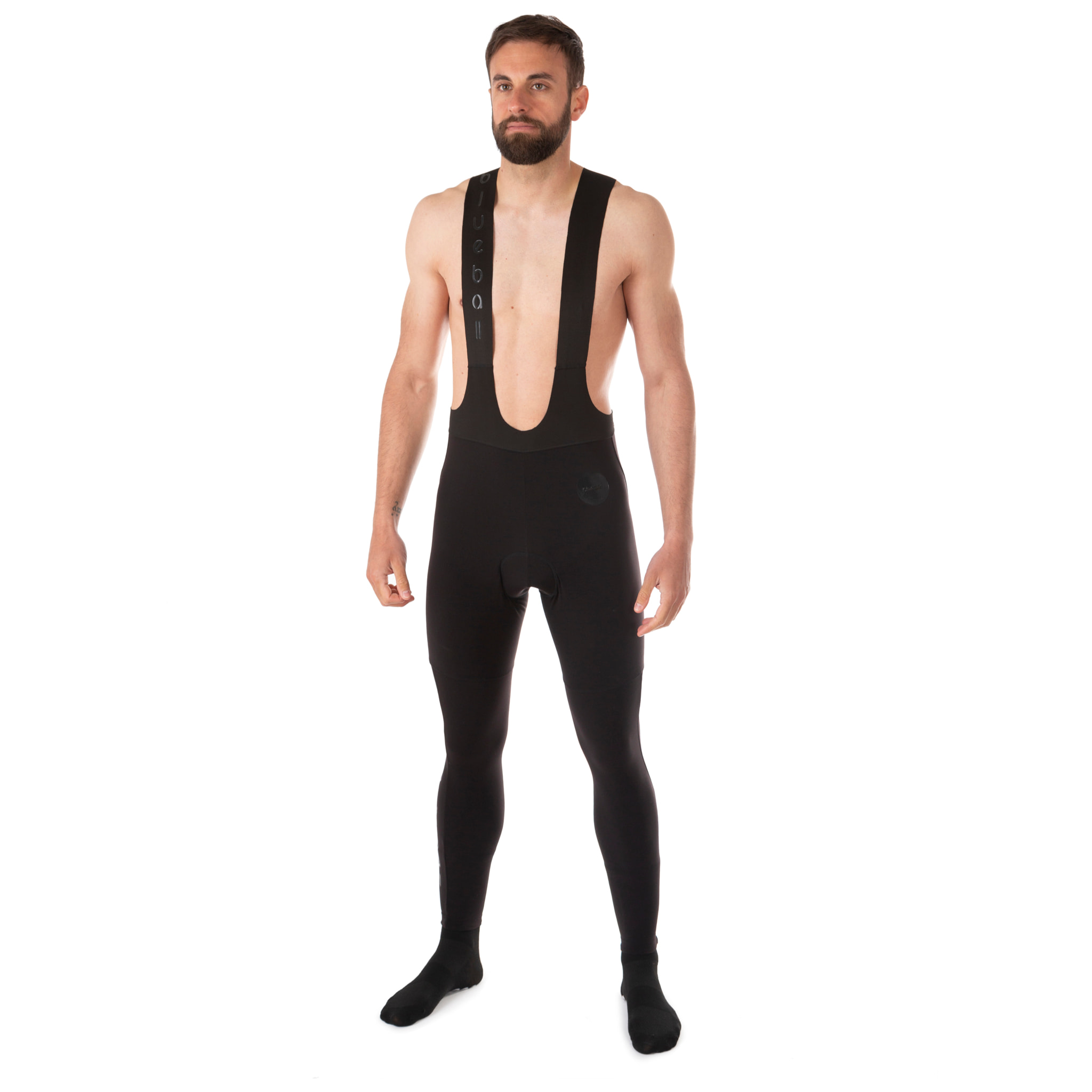 CULOTTE DE COMPRESIÓN CICLISMO PARA HOMBRE LARGO BLUEBALL EN NEGRO
