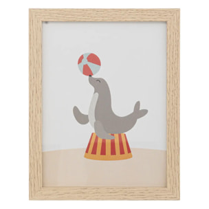 Lot de 3 cadres "Circus" en papier & bois H40cm