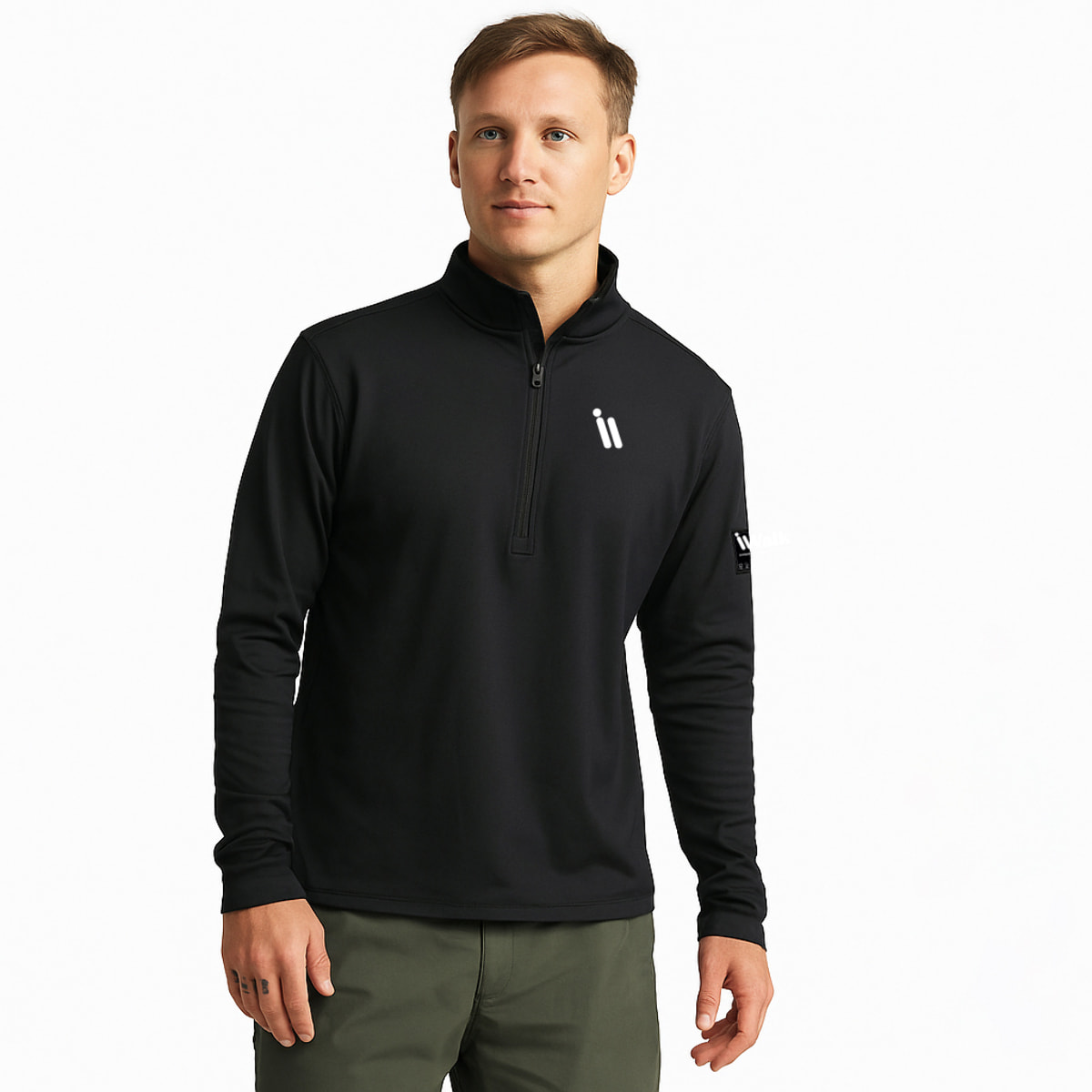 Suéter iwalk TerraZip Pullover en color Negro