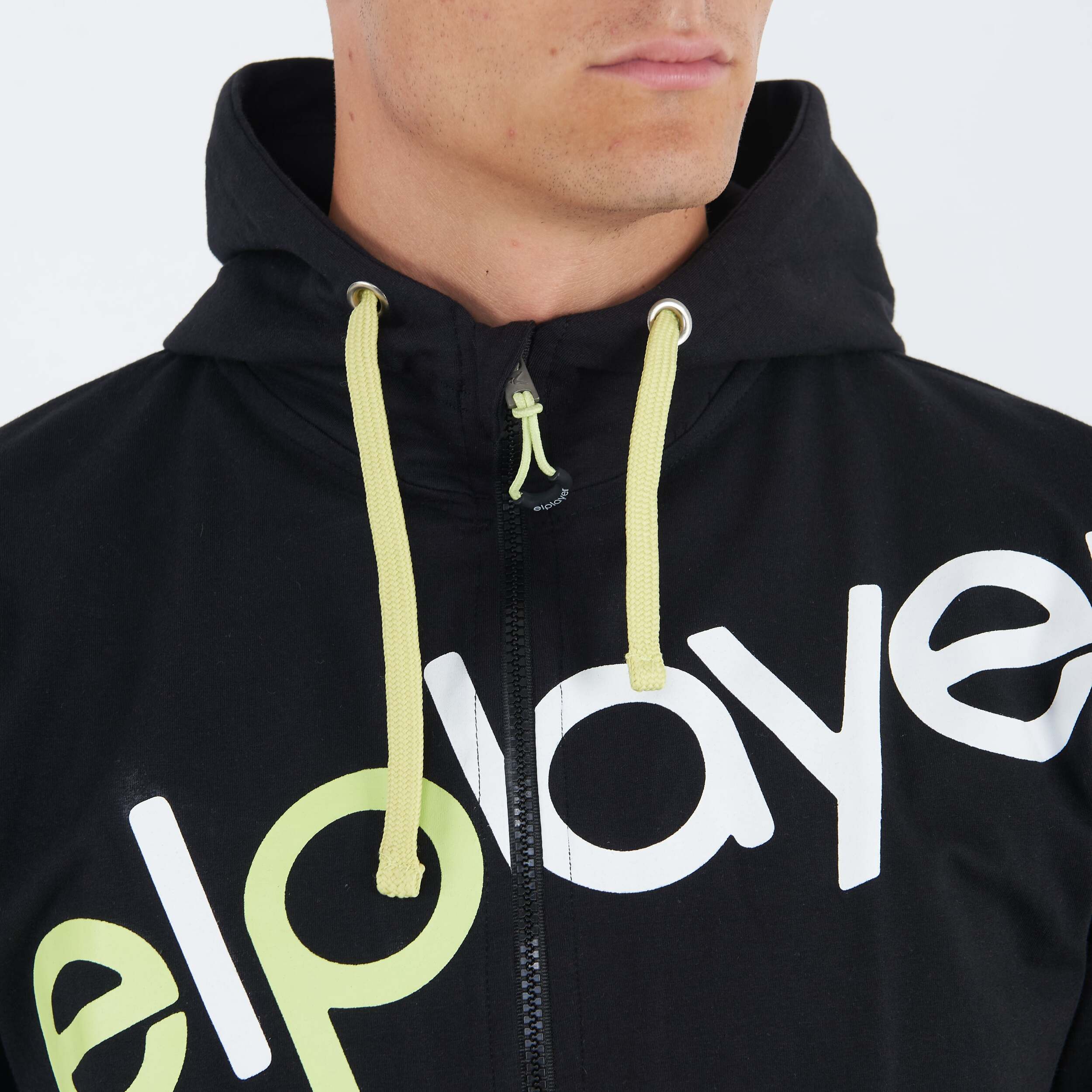 Felpa in jersey con zip e cappuccio Profeo