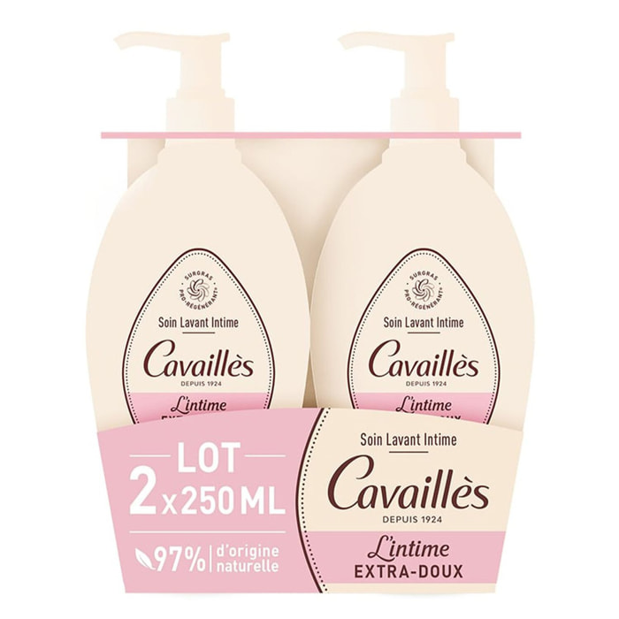 L'intime Extra-Doux - Soin Naturel Hygiène Intime - Lot de 2x250 ml