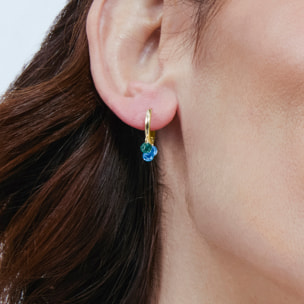 Pendientes Seinti acabado oro amarillo 18k