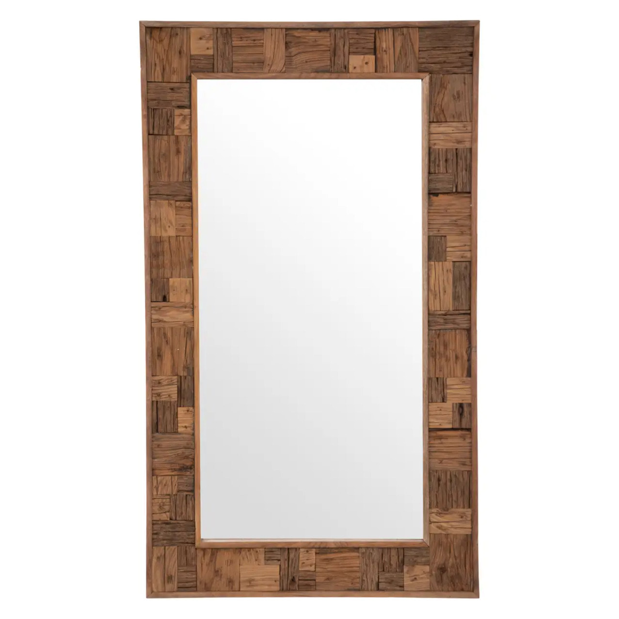 Miroir "Ori" - bois d'acacia et verre - 70x115 cm