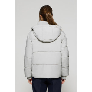 Chaqueta corta Artic gris de capucha fija y detalles Polo Club