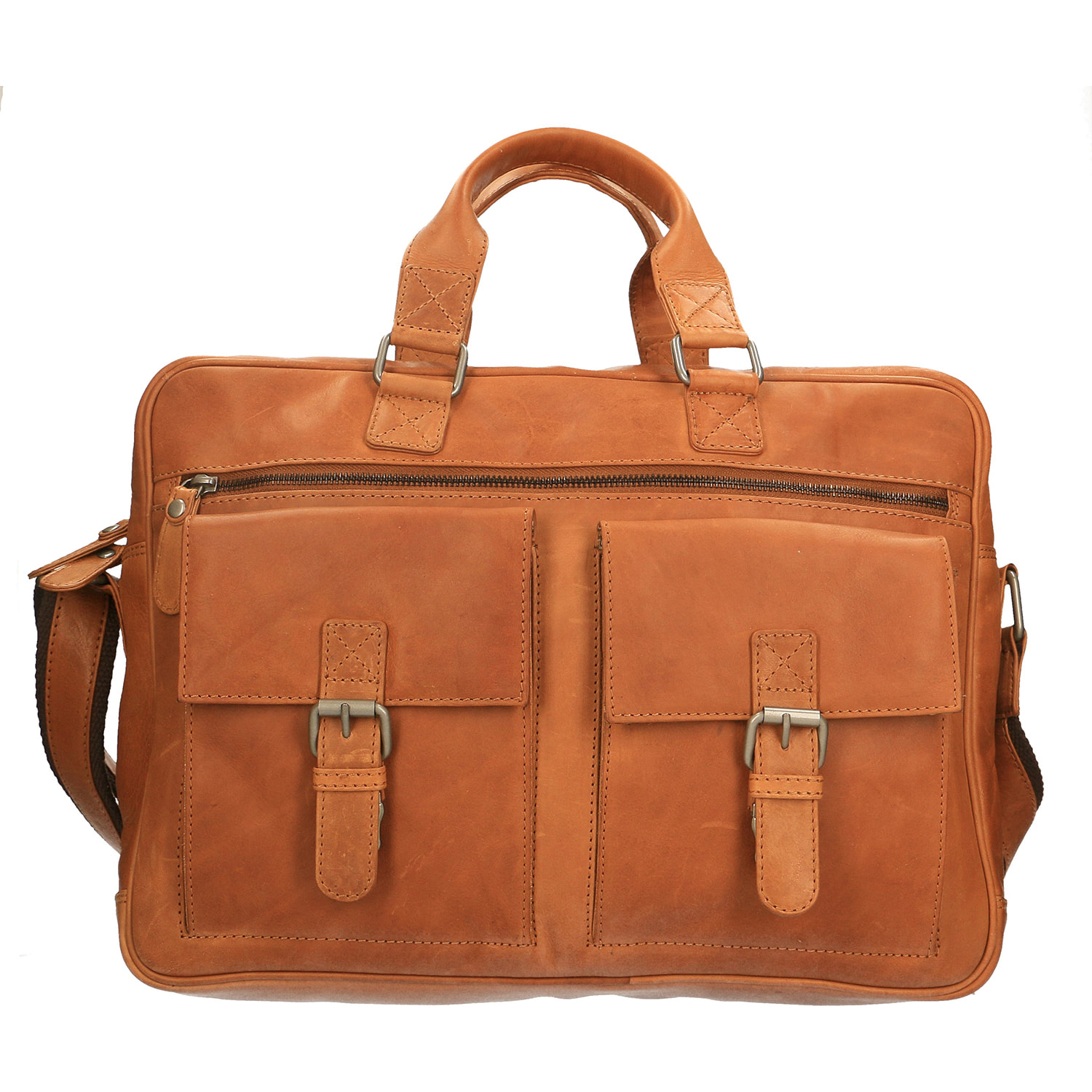 Borsa a mano  da uomo In Vera pelle Made in Italy 40x30x10 cm