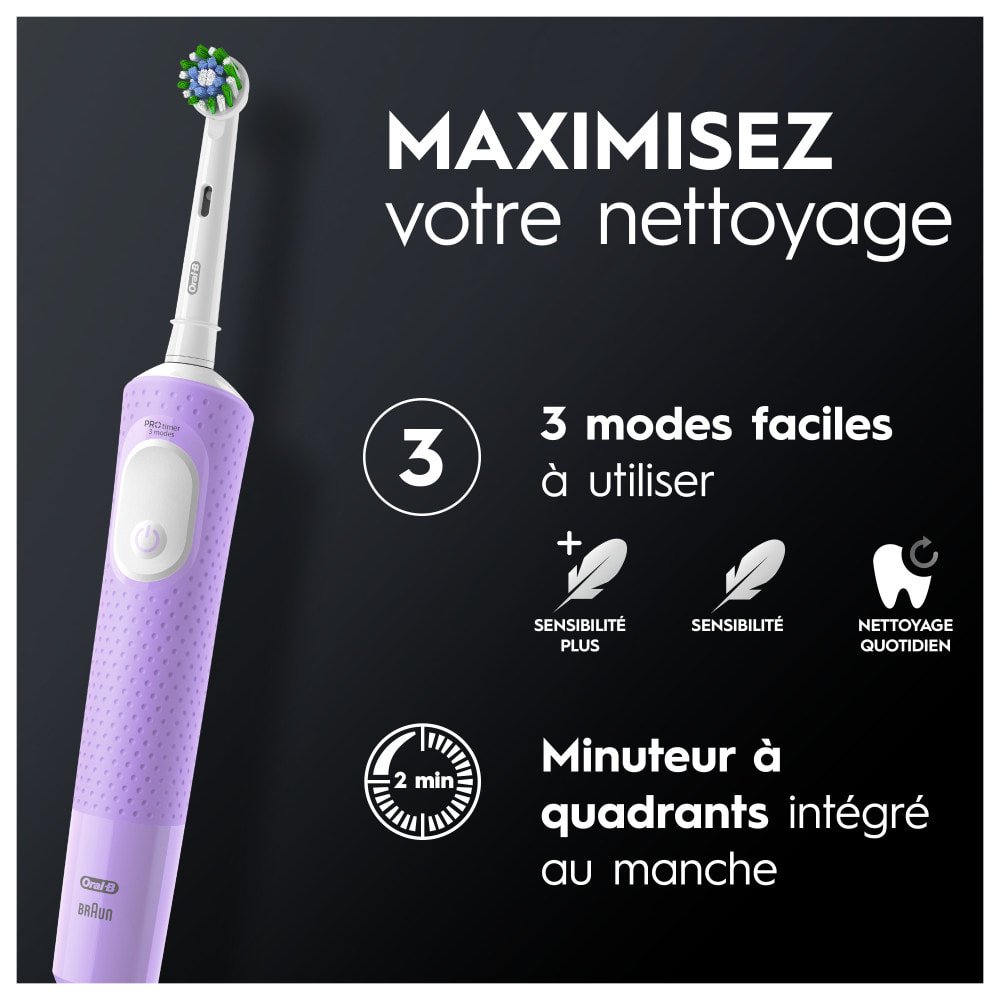 Oral-B Vitality Pro - Violette - Brosse À Dents Électrique