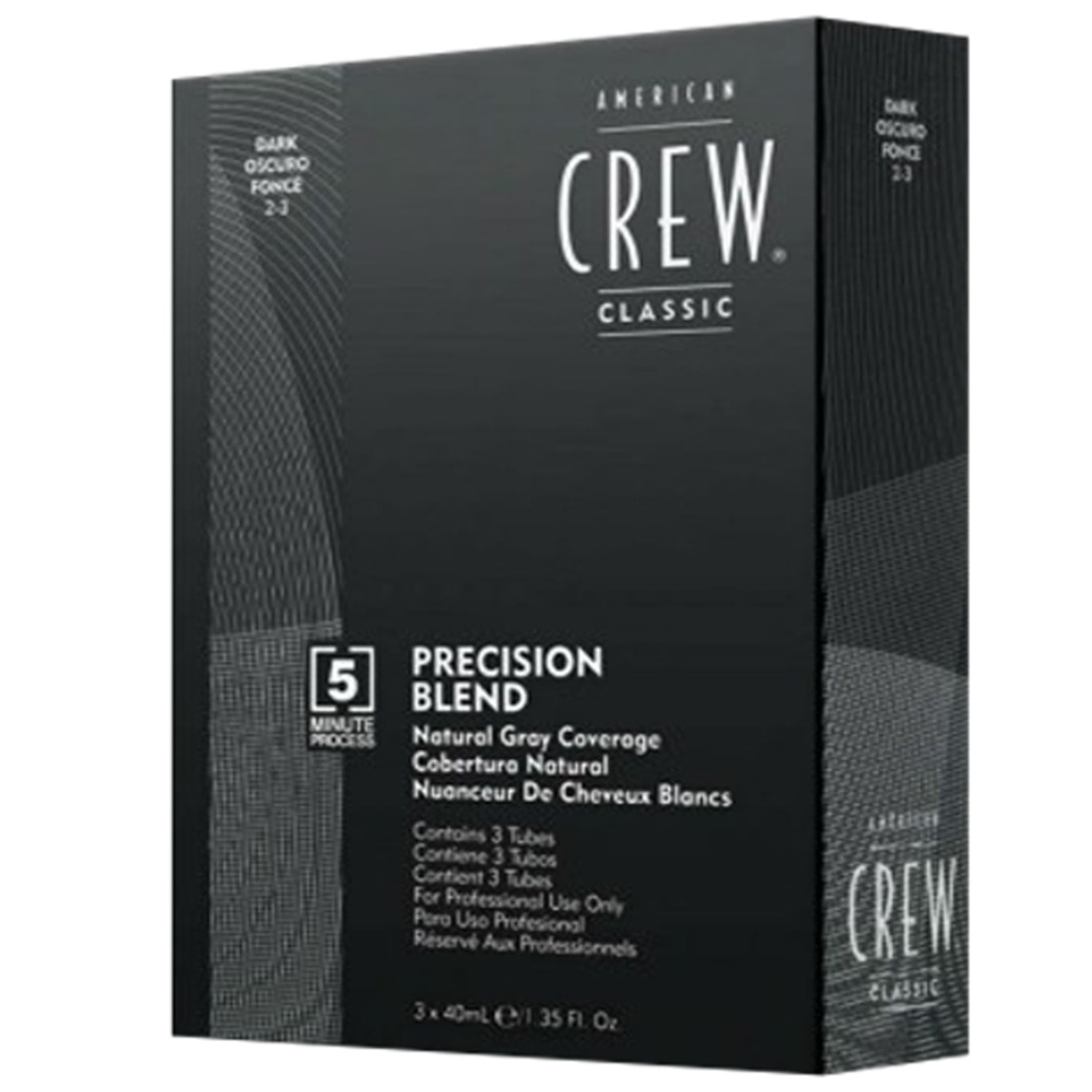 AMERICAN CREW Precision Blend Natural Gray Coverage 3x40ml 2-3 Dark
