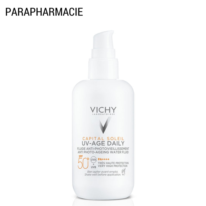 Capital Soleil - Fluide Solaire Anti-Photovieillissement SPF50+ Visage 80 ml