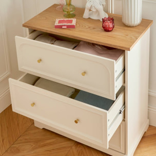 Commode Mohea ivoire 3 tiroirs