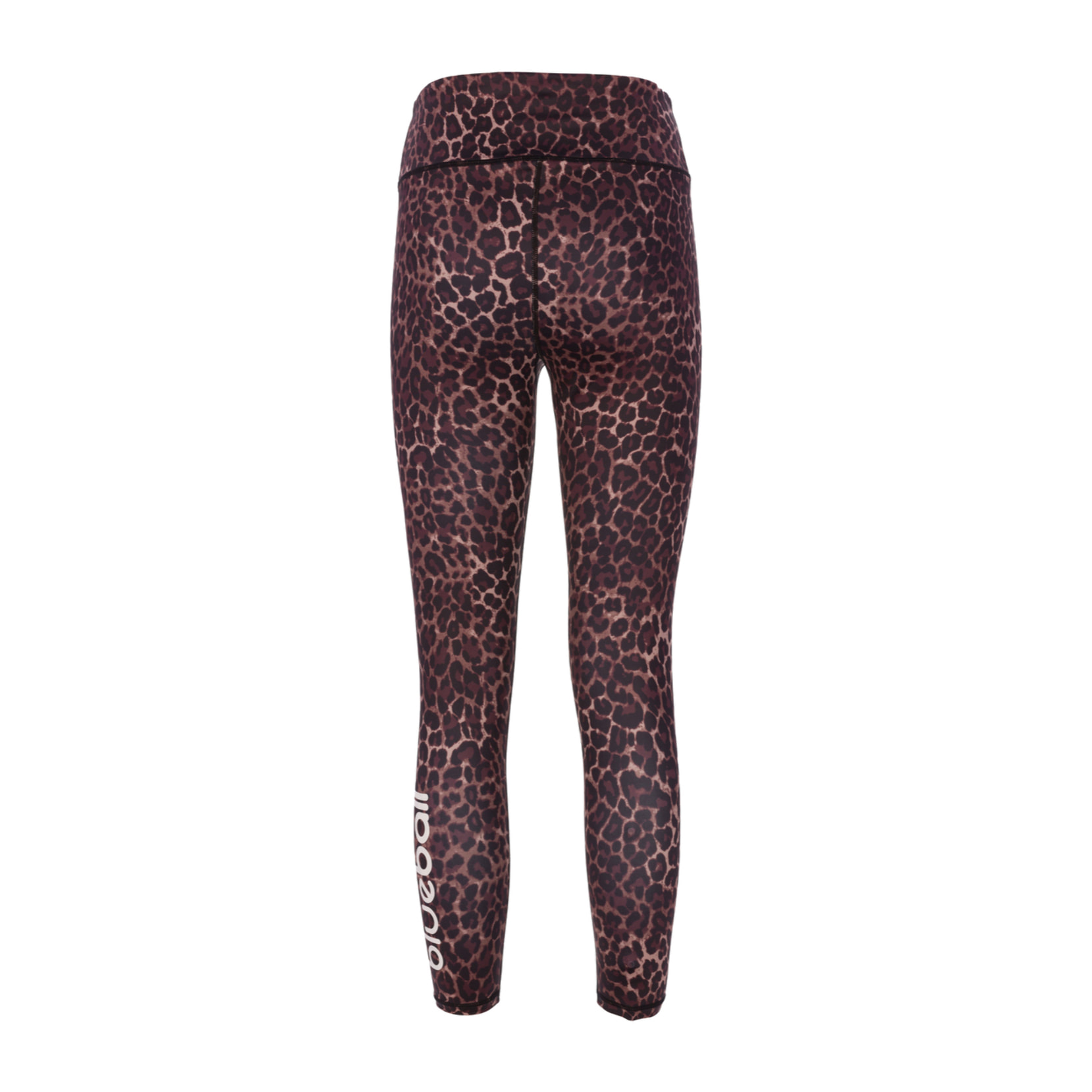 Mallas de cintura alta con estampado animal print para mujer BLUEBALL Kalahari - Marrón