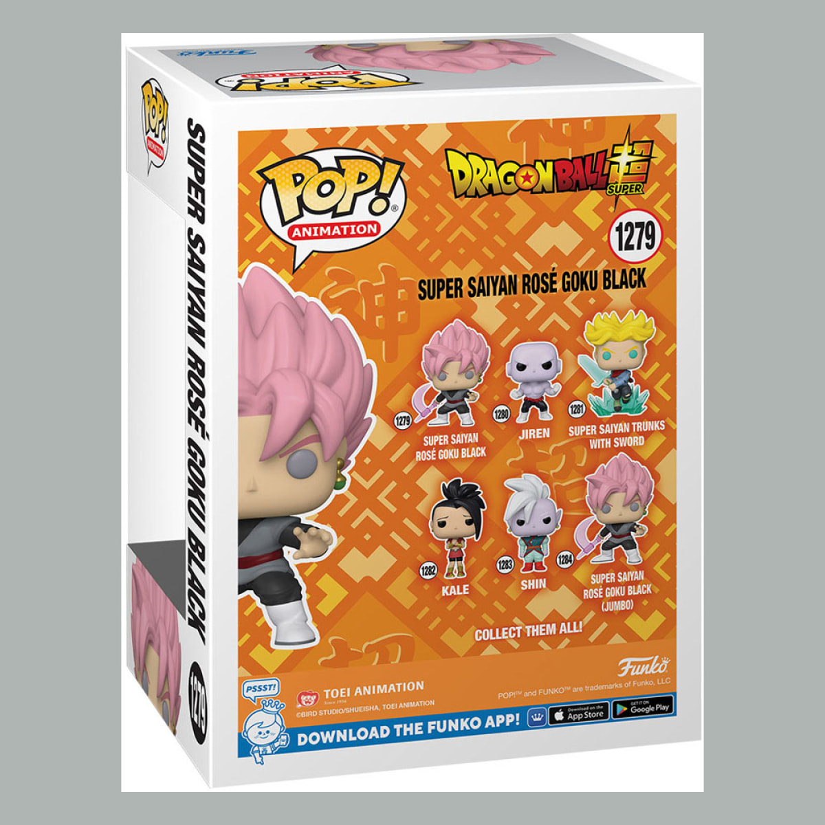 Dragon Ball Super Funko Pop! Vinile Figura Black Goku Super Saiyan Rosa 9 Cm