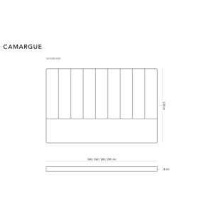 Tête de lit "Camargue" 160x120cm en velours bleu foncé