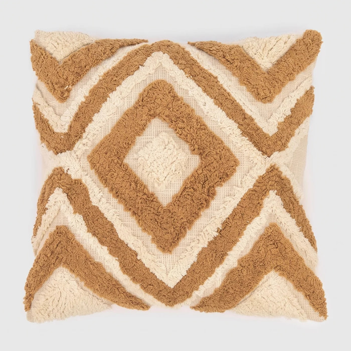 Cojín cuadrante algodón Basel 45x45 - funda + relleno