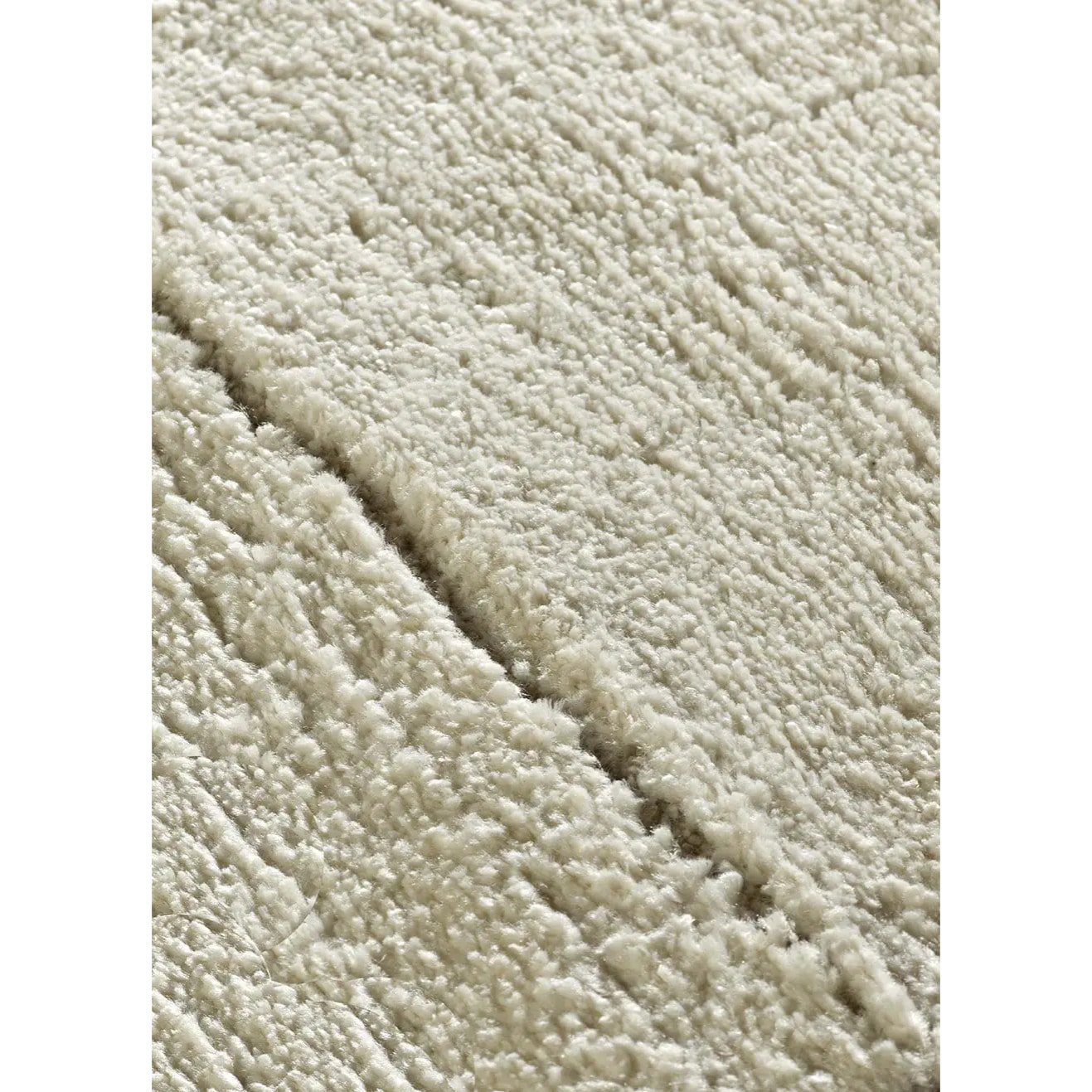 CANDELA Alfombra pelo corto diseño geométrico con relieve en crema, varias medidas disponibles
