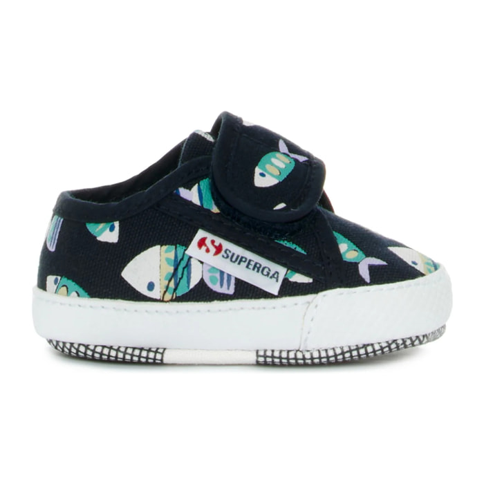 Sneakers Superga Bambino Blu 4006 BABY STRAP CANDY FISH