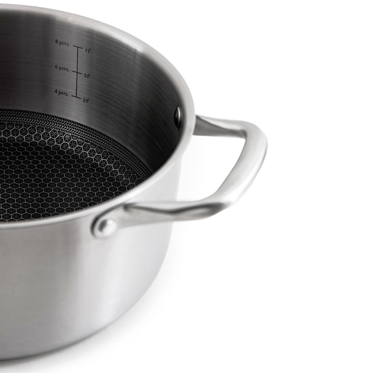 Marmite   triplex avec couvercle - "BlackSteel"
