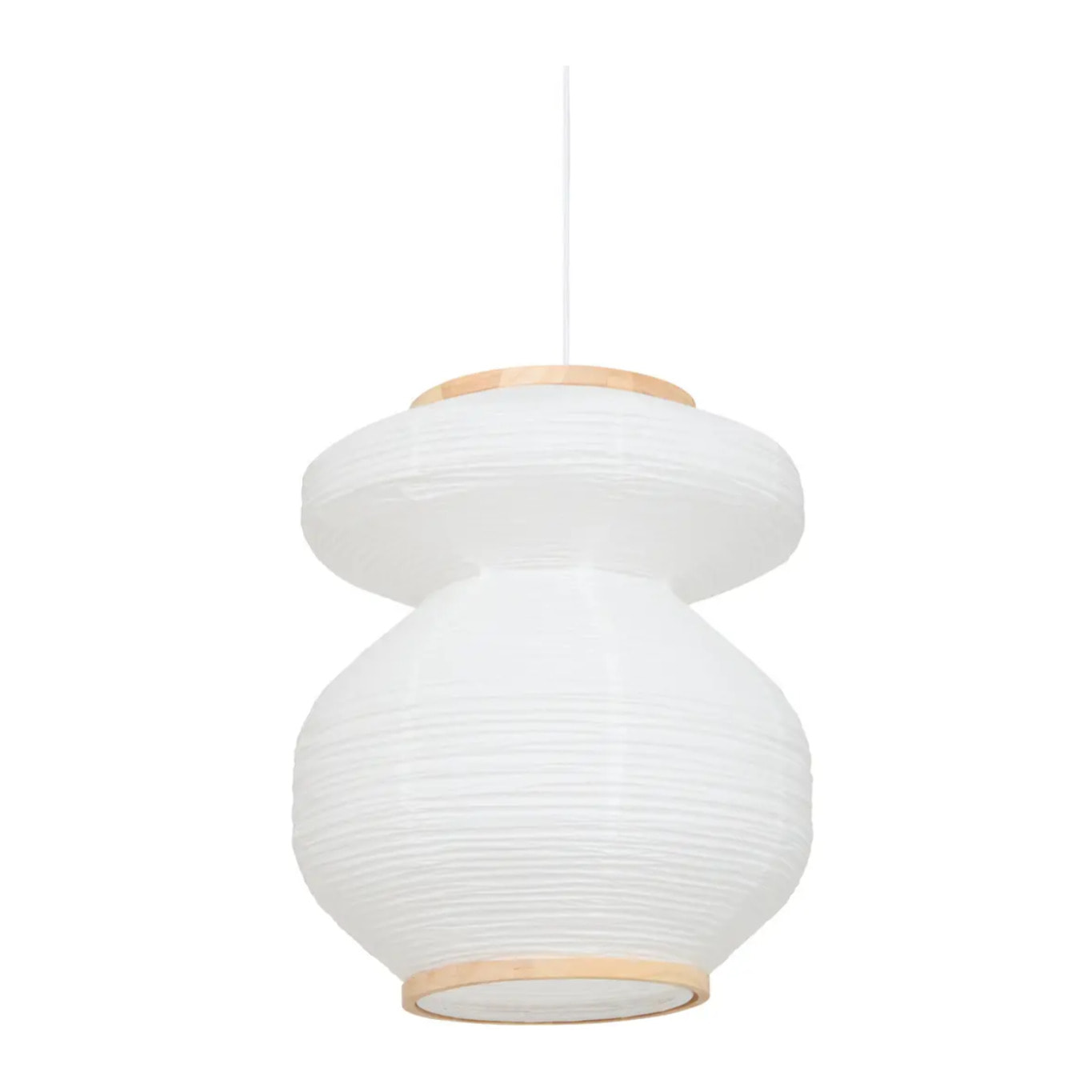 Suspension Nika ronde D.45cm blanc