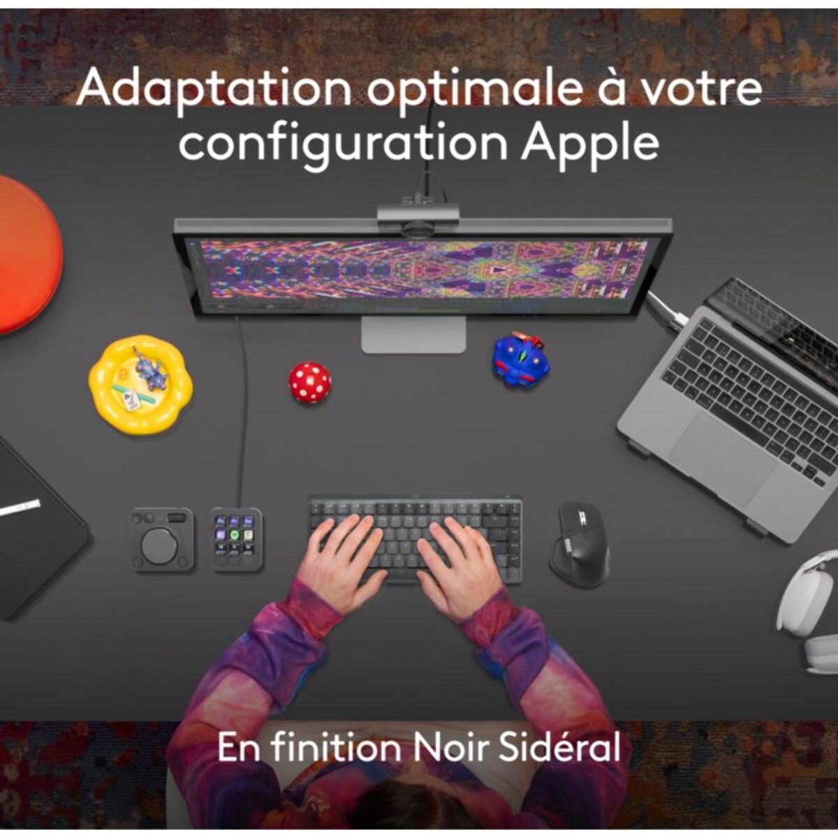 Souris sans fil rechargeable LOGITECH MX Master 4 Mac Noir