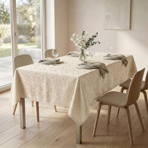 Tovaglia antimacchia impermeabile in poliestere resistente, ideale per uso quotidiano e occasioni, protegge da liquidi e sporco, facile da pulire, pratica e durevole, design elegante per cucina e sala da pranzo
