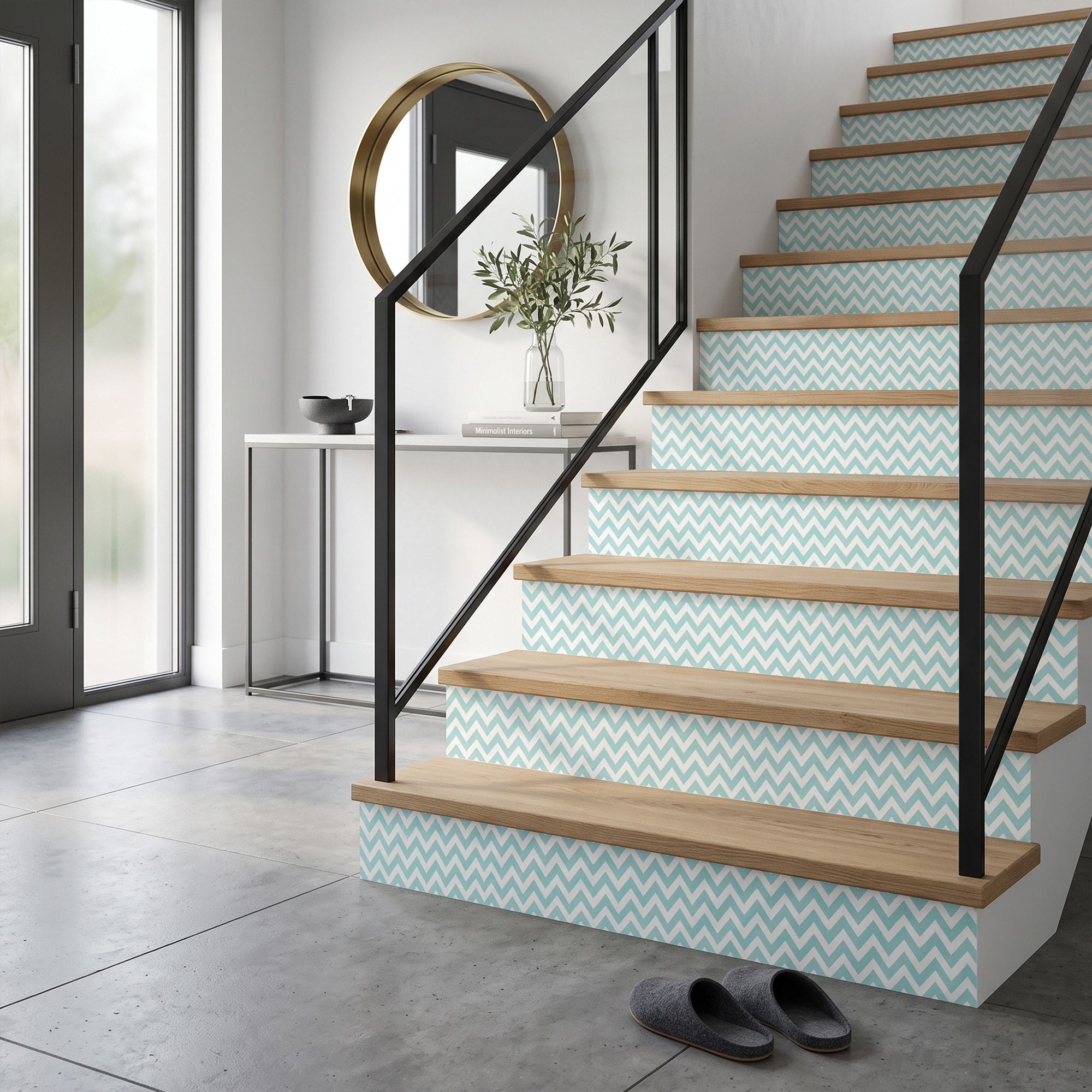 Stickers adhésifs escalier carrelages | Sticker Autocollant contremarche Carreaux de ciment carrelages adhésif - ADALBERT
