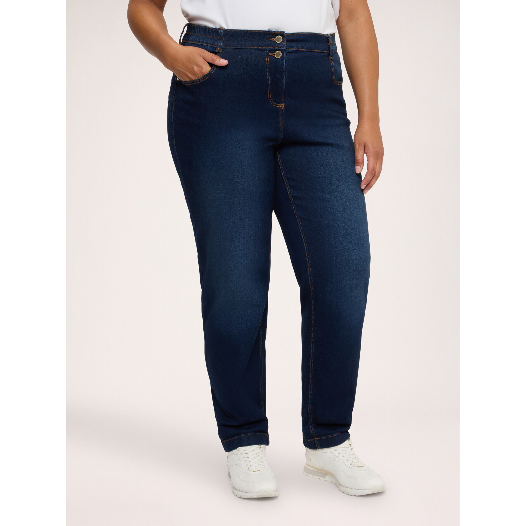 Fiorella Rubino - Jeans Balloon lavado - Azul