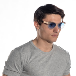 Gafas de sol OCEAN FLORENCIA - Azul cielo con montura gris y patillas amarillas