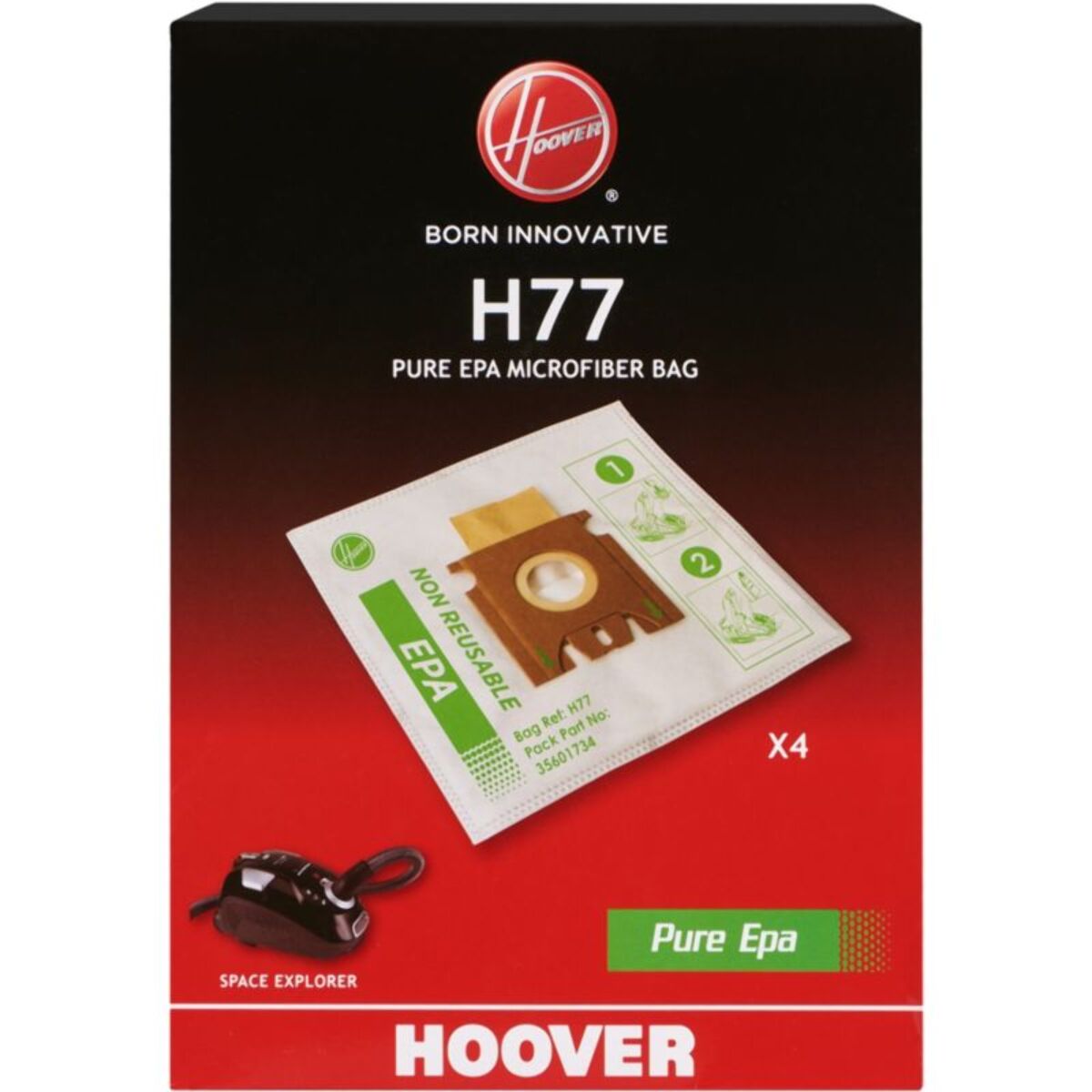 Sac aspirateur HOOVER H77 PureEpa