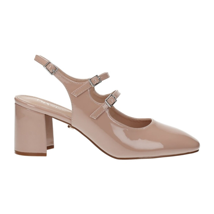 Décolleté sling back Donna Tata Italia Beige