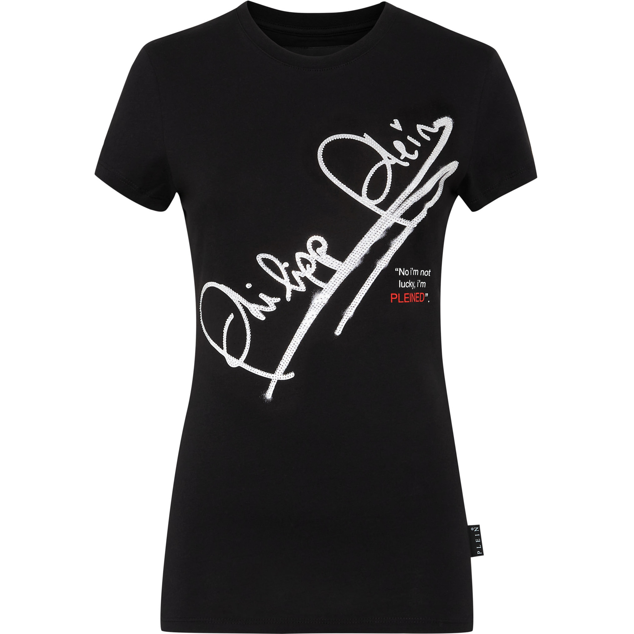 PHILIPP PLEIN Camiseta de cuello redondo y manga corta SIGNATURE