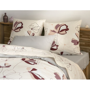 PARURE DE COUETTE 3 PCS 100% COTON 57 FILS VINUS