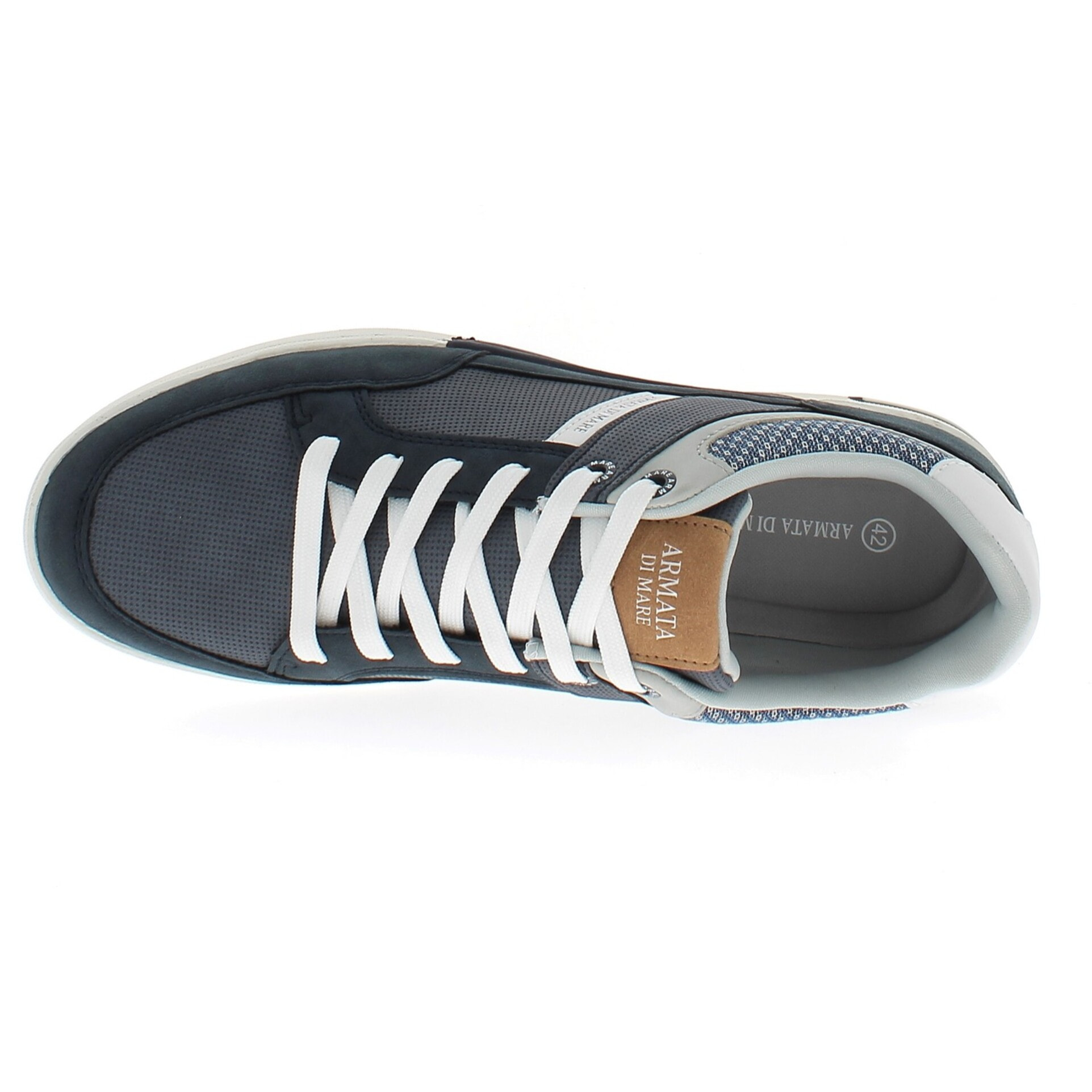 Armata di Mare Scarpe Uomo Sneakers Casual Stringate con Soletta Rimovibile in Memory Foam AMU 1M921 Navy