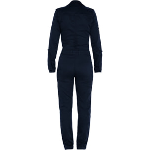 TRJUMP21W LIGHT PILOT JUMPSUIT WITH MILITARY BADGES IN TENCEL 63% COTTON 18% TENCEL 15% POLYESTER 4% ELASTANE Blu