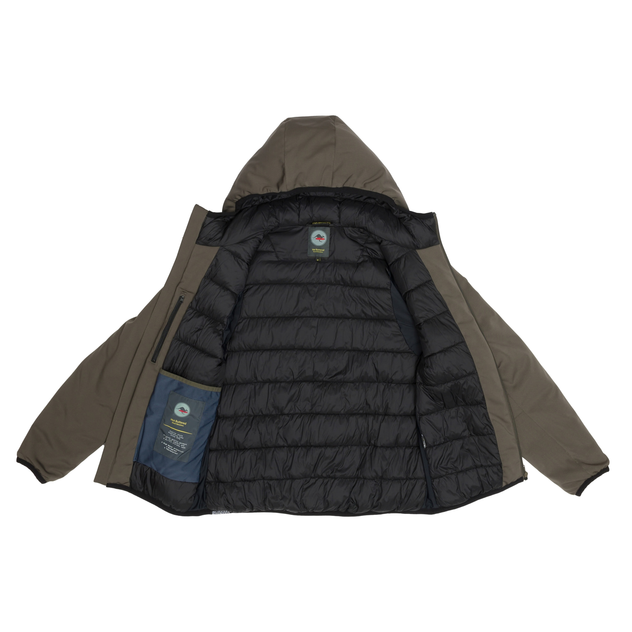 Giacca Hot Buttered termica impermeabile Andaz Verde militare.