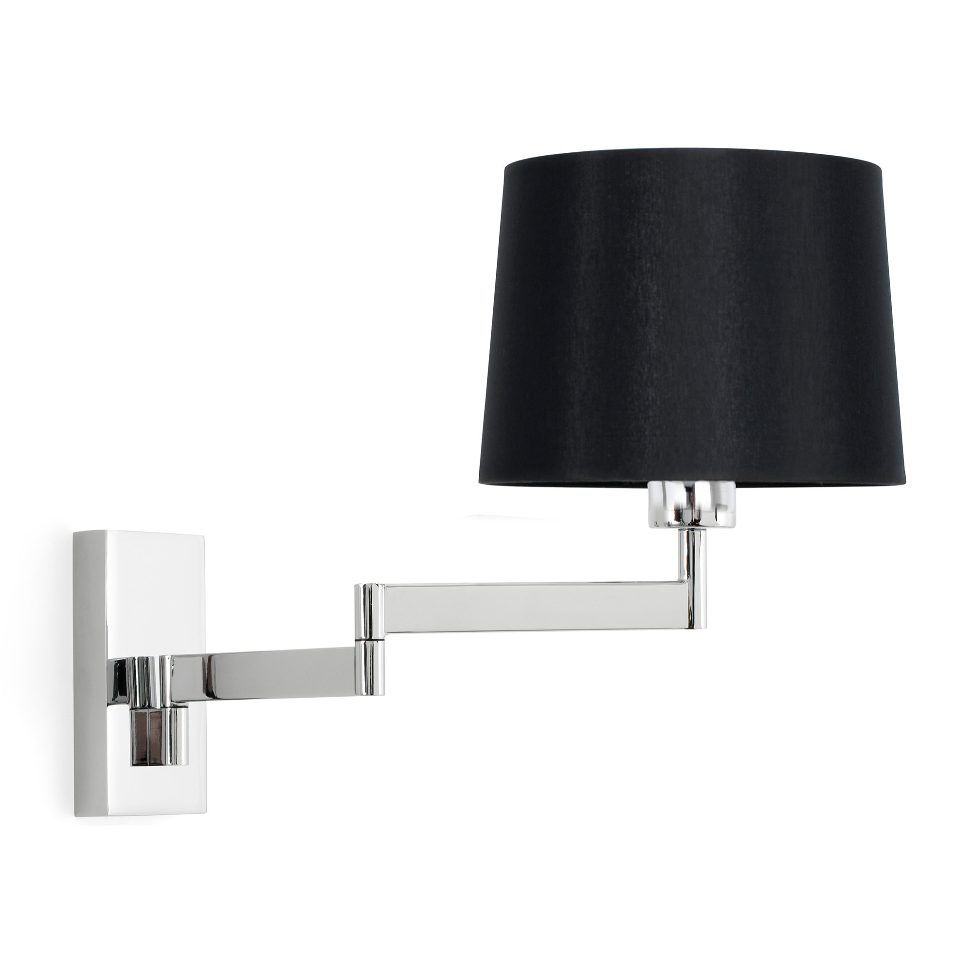 ARTIS Lampe applique avec bras articulé chrome/noire