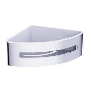 Panier d'angle pour la douche en acier inoxydable 16,5cm, Chrome (SATDPOLROHCHB)