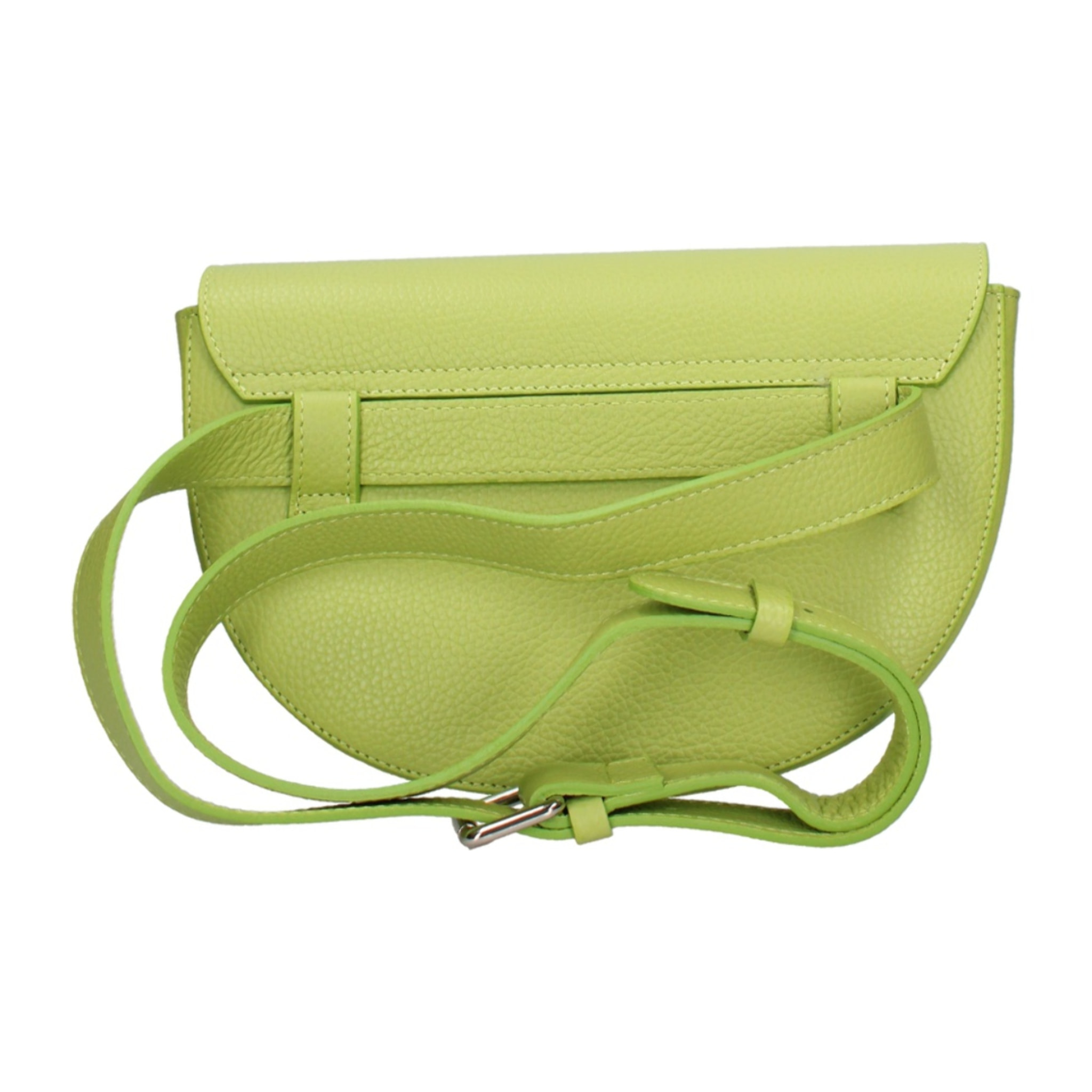 Marsupio da donna in vera pelle - Modello False - Made in Italy - 25.0 x 15.0 x 9.0 cm