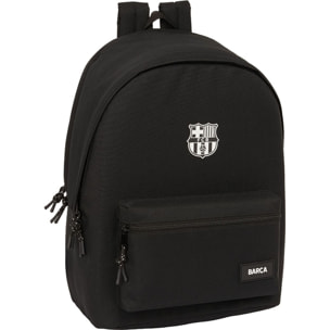 Mochila doble para portatil 15,6"+usb f.c.barcelona chica negro