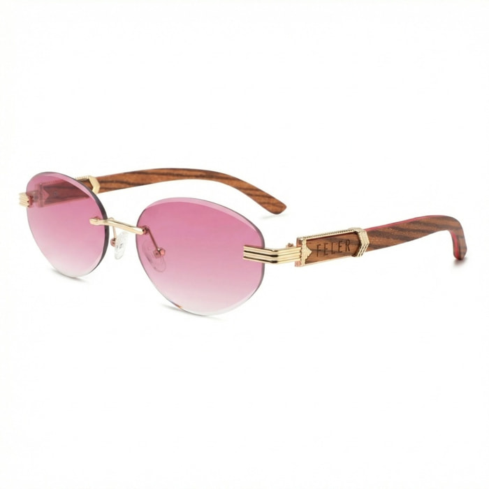 Gafas de Sol Feler 1820-5 Polarizadas de Madera Unisex 57 mm